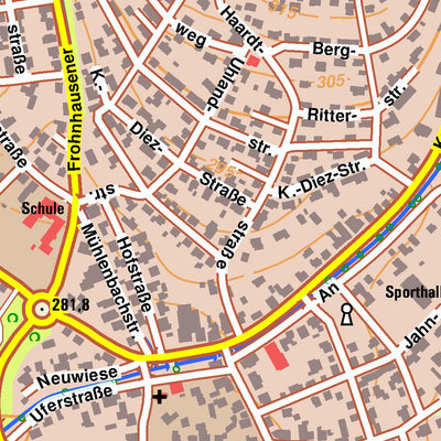 Bezirksregierung Köln Netphen 8 (1:10,000) digital map