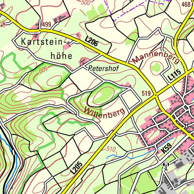 Bezirksregierung Köln Nettersheim (1:50,000) digital map