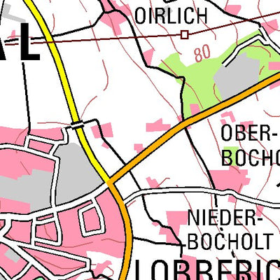 Bezirksregierung Köln Nettetal (1:100,000) digital map