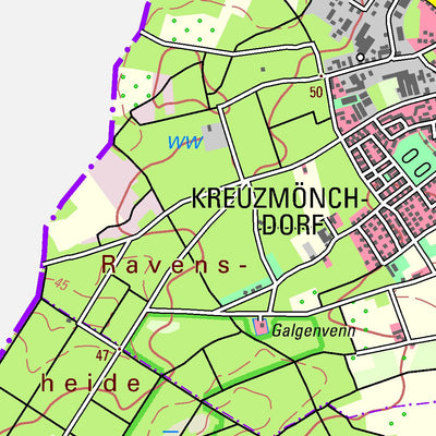 Bezirksregierung Köln Nettetal (1:50,000) digital map