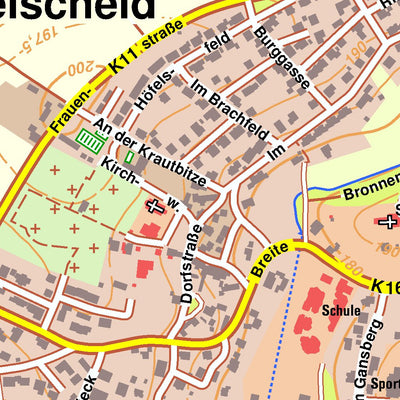 Bezirksregierung Köln Neunkirchen-Seelscheid 3 (1:10,000) digital map
