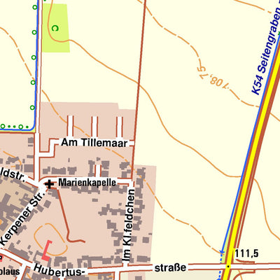 Bezirksregierung Köln Nörvenich 4 (1:10,000) digital map