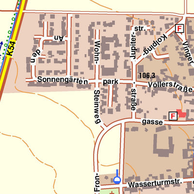 Bezirksregierung Köln Nörvenich 4 (1:10,000) digital map