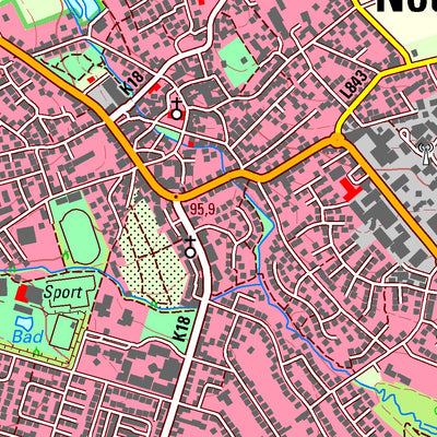 Bezirksregierung Köln Nottuln (1:25,000) digital map