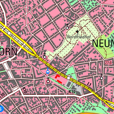 Bezirksregierung Köln Oberhausen (1:25,000) digital map