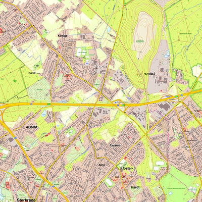 Bezirksregierung Köln Oberhausen 4 (1:10,000) digital map