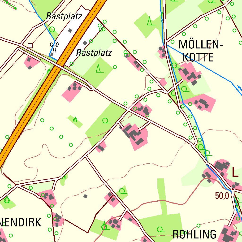 Ochtrup 1 (1:25,000) Map by Bezirksregierung Koln | Avenza Maps