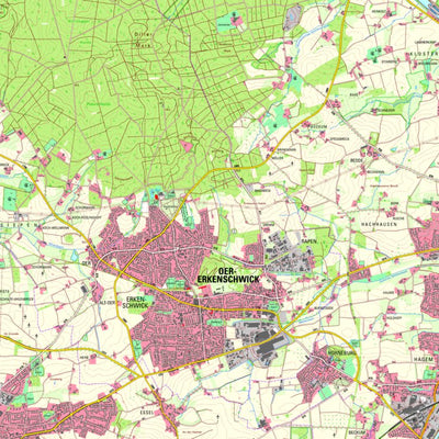 Bezirksregierung Köln Oer-Erkenschwick (1:25,000) digital map