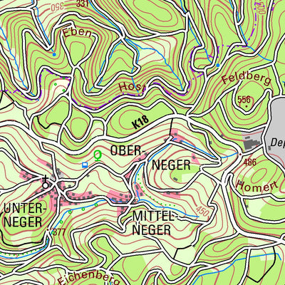 Bezirksregierung Köln Olpe (1:50,000) digital map