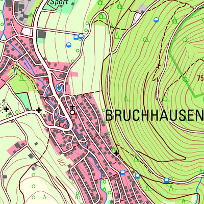 Bezirksregierung Köln Olsberg (1:25,000) digital map