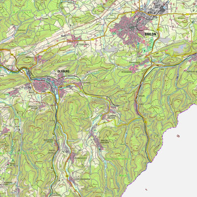 Bezirksregierung Köln Olsberg (1:50,000) digital map