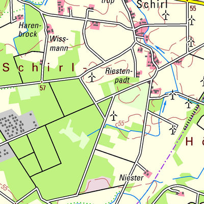 Bezirksregierung Köln Ostbevern (1:50,000) digital map