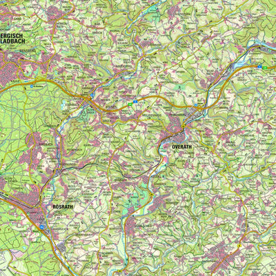 Bezirksregierung Köln Overath (1:50,000) digital map