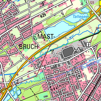 Bezirksregierung Köln Paderborn (1:50,000) digital map