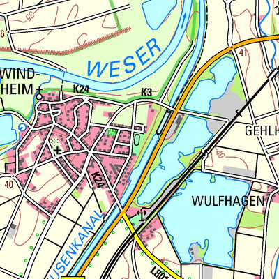 Bezirksregierung Köln Petershagen 1 (1:50,000) digital map