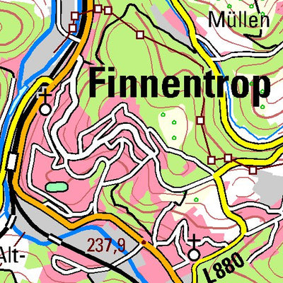 Bezirksregierung Köln Plettenberg (1:100,000) digital map