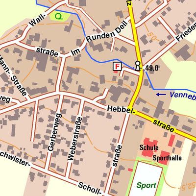 Bezirksregierung Köln Porta Westfalica 8 (1:10,000) digital map