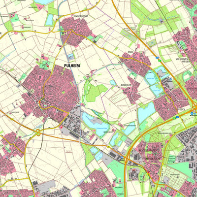 Bezirksregierung Köln Pulheim (1:25,000) digital map