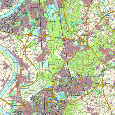 Bezirksregierung Köln Ratingen (1:50,000) digital map