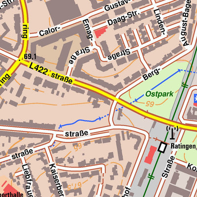Bezirksregierung Köln Ratingen 2 (1:10,000) digital map