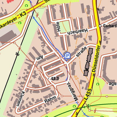 Bezirksregierung Köln Ratingen 6 (1:10,000) digital map