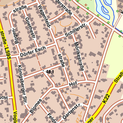 Bezirksregierung Köln Recke 1 (1:10,000) digital map