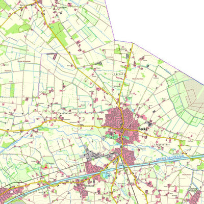 Bezirksregierung Köln Recke (1:25,000) digital map