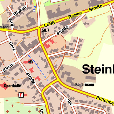 Bezirksregierung Köln Recke 4 (1:10,000) digital map
