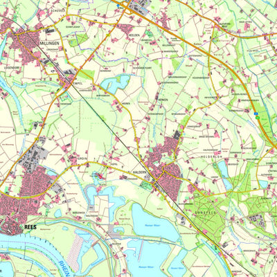 Bezirksregierung Köln Rees 1 (1:25,000) digital map