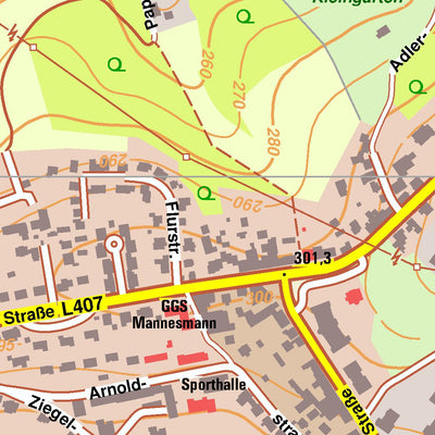 Bezirksregierung Köln Remscheid 4 (1:10,000) digital map