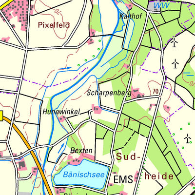 Bezirksregierung Köln Rheda-Wiedenbrück (1:50,000) digital map