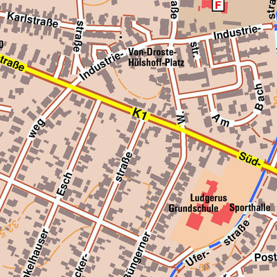 Bezirksregierung Köln Rhede 1 (1:10,000) digital map