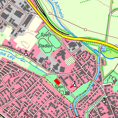 Bezirksregierung Köln Rheinberg (1:25,000) digital map