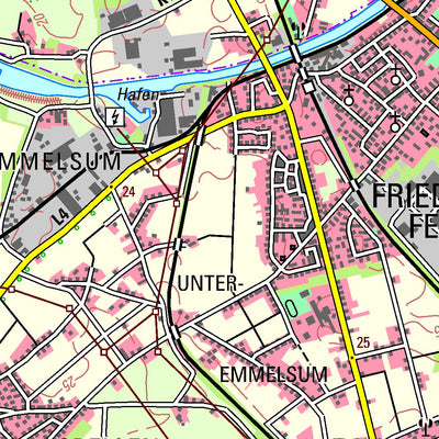 Bezirksregierung Köln Rheinberg (1:50,000) digital map