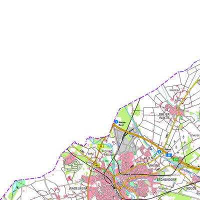 Bezirksregierung Köln Rheine (1:100,000) digital map