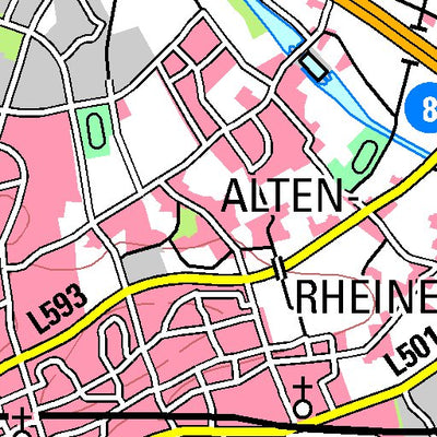 Bezirksregierung Köln Rheine (1:100,000) digital map
