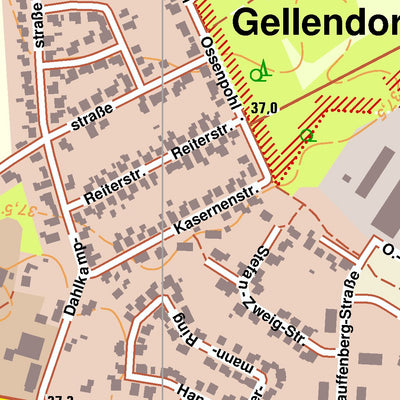 Bezirksregierung Köln Rheine 5 (1:10,000) digital map