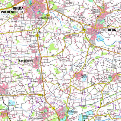 Bezirksregierung Köln Rietberg (1:100,000) digital map