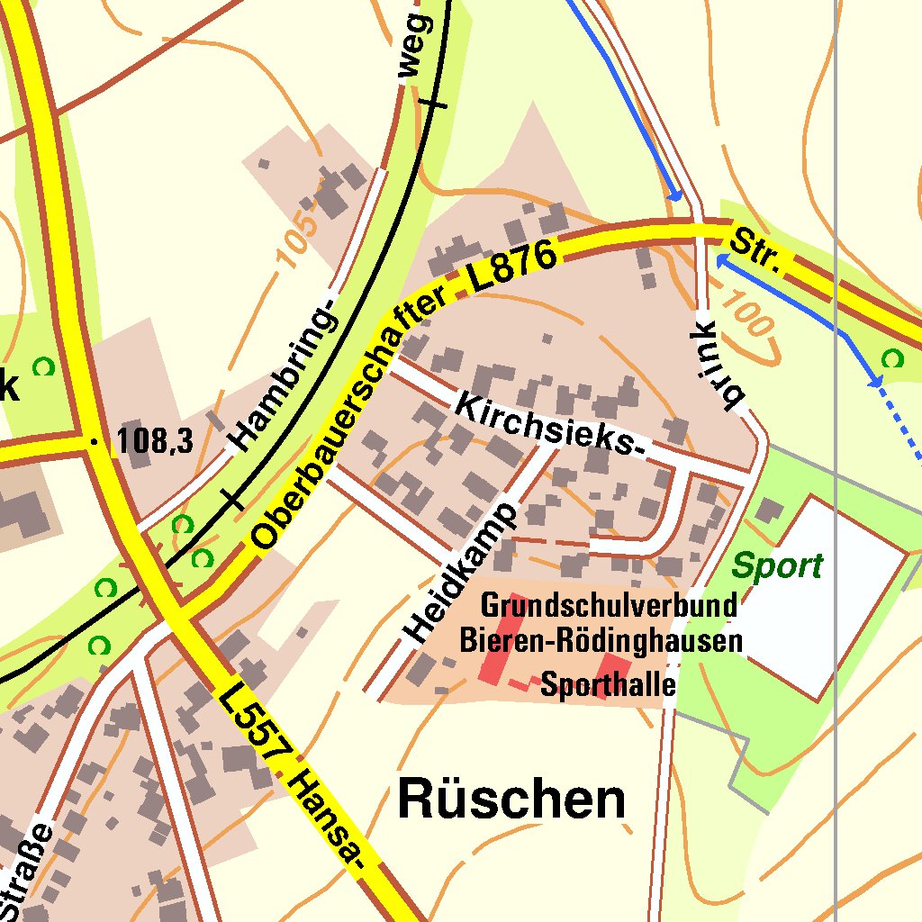 Rödinghausen 1 (1:10,000) Map by Bezirksregierung Koln | Avenza Maps