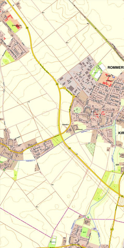 Bezirksregierung Köln Rommerskirchen 6 (1:10,000) digital map