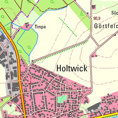 Bezirksregierung Köln Rosendahl 1 (1:25,000) digital map