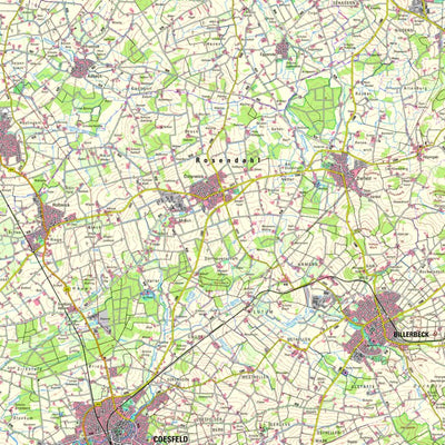 Bezirksregierung Köln Rosendahl (1:50,000) digital map