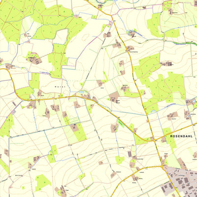 Bezirksregierung Köln Rosendahl 4 (1:10,000) digital map