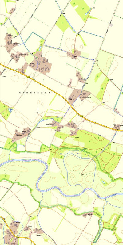 Bezirksregierung Köln Saerbeck 3 (1:10,000) digital map