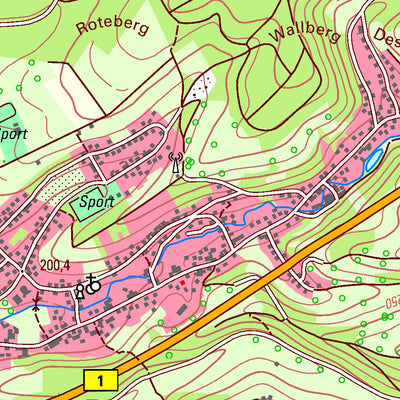 Bezirksregierung Köln Schlangen (1:25,000) digital map