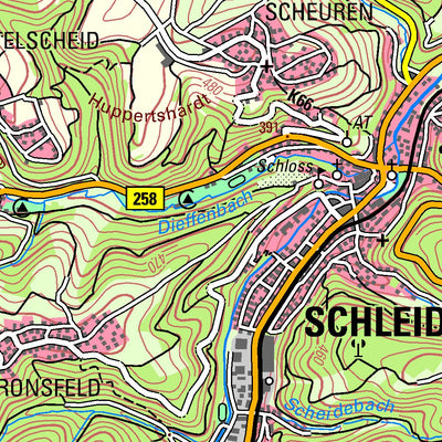 Bezirksregierung Köln Schleiden (1:50,000) digital map