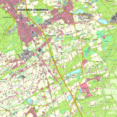 Bezirksregierung Köln Schloß Holte-Stukenbrock (1:25,000) digital map