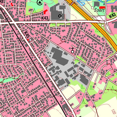 Bezirksregierung Köln Schloß Holte-Stukenbrock (1:25,000) digital map