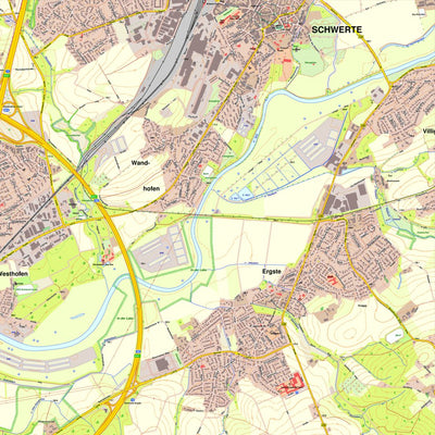 Bezirksregierung Köln Schwerte 1 (1:10,000) digital map