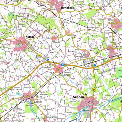 Bezirksregierung Köln Senden (1:100,000) digital map